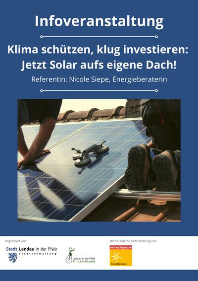 Flyer für die Solaroffensive in Nußdorf