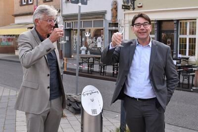 Bild zur Pressemitteilung: Deutscher Nachhaltigkeitspreis 2021: Stadt Landau installiert drei Trinkwasserbrunnen
